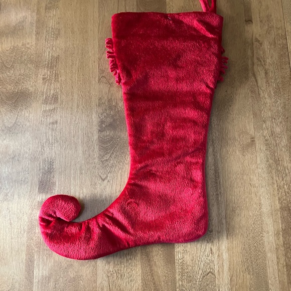 Whimsical Red Xmas stocking. 18" fully lined New excellent condition - Picture 2 of 6